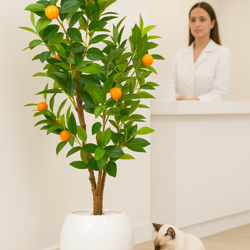 Fruit Tree- Cumquat 1.3m  - artificial plants, flowers & trees - image 2